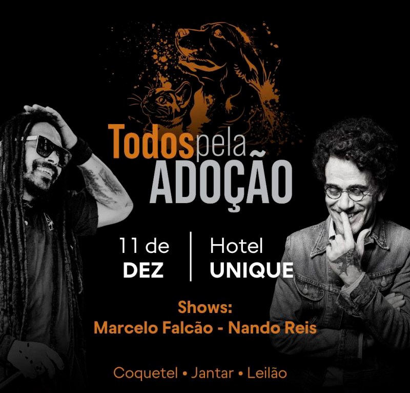 Nando Reis e Marcelo Falcão se apresentam em leilão “Todos Pela Adoção” em SP 