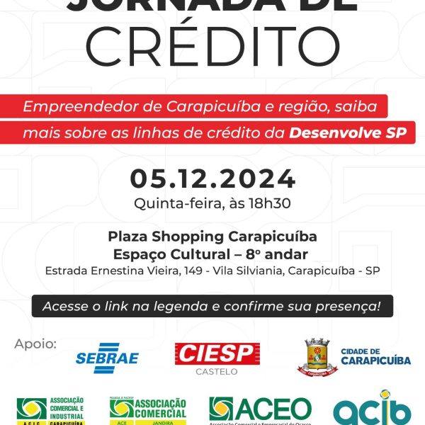 Desenvolve SP promove Jornada de Crédito em Carapicuíba