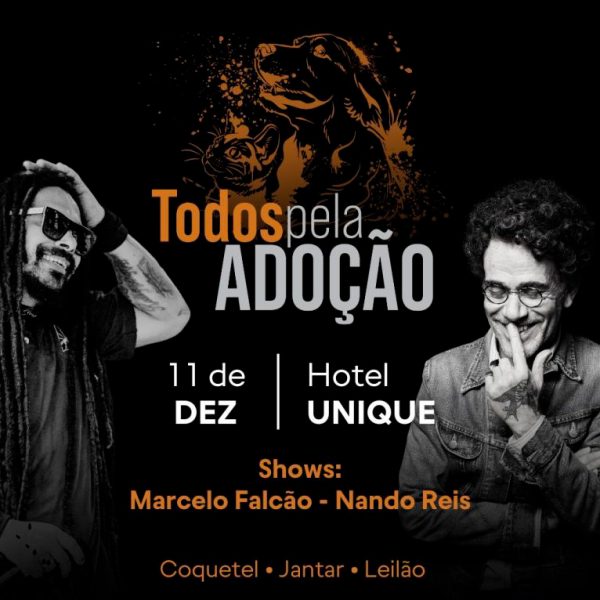 Nando Reis e Marcelo Falcão se apresentam em leilão “Todos Pela Adoção” em SP 